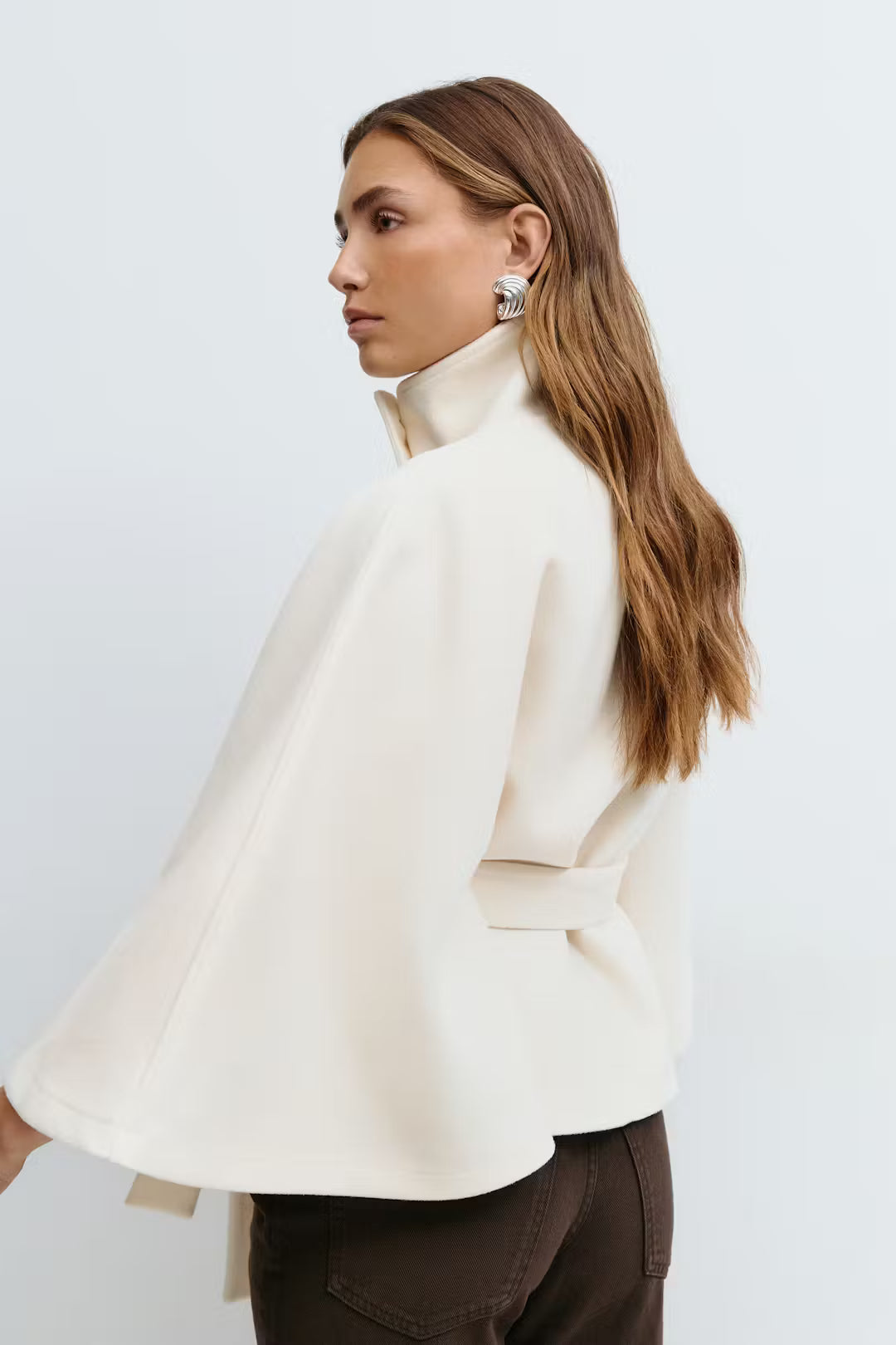 Emilia Belted Coat Cape
