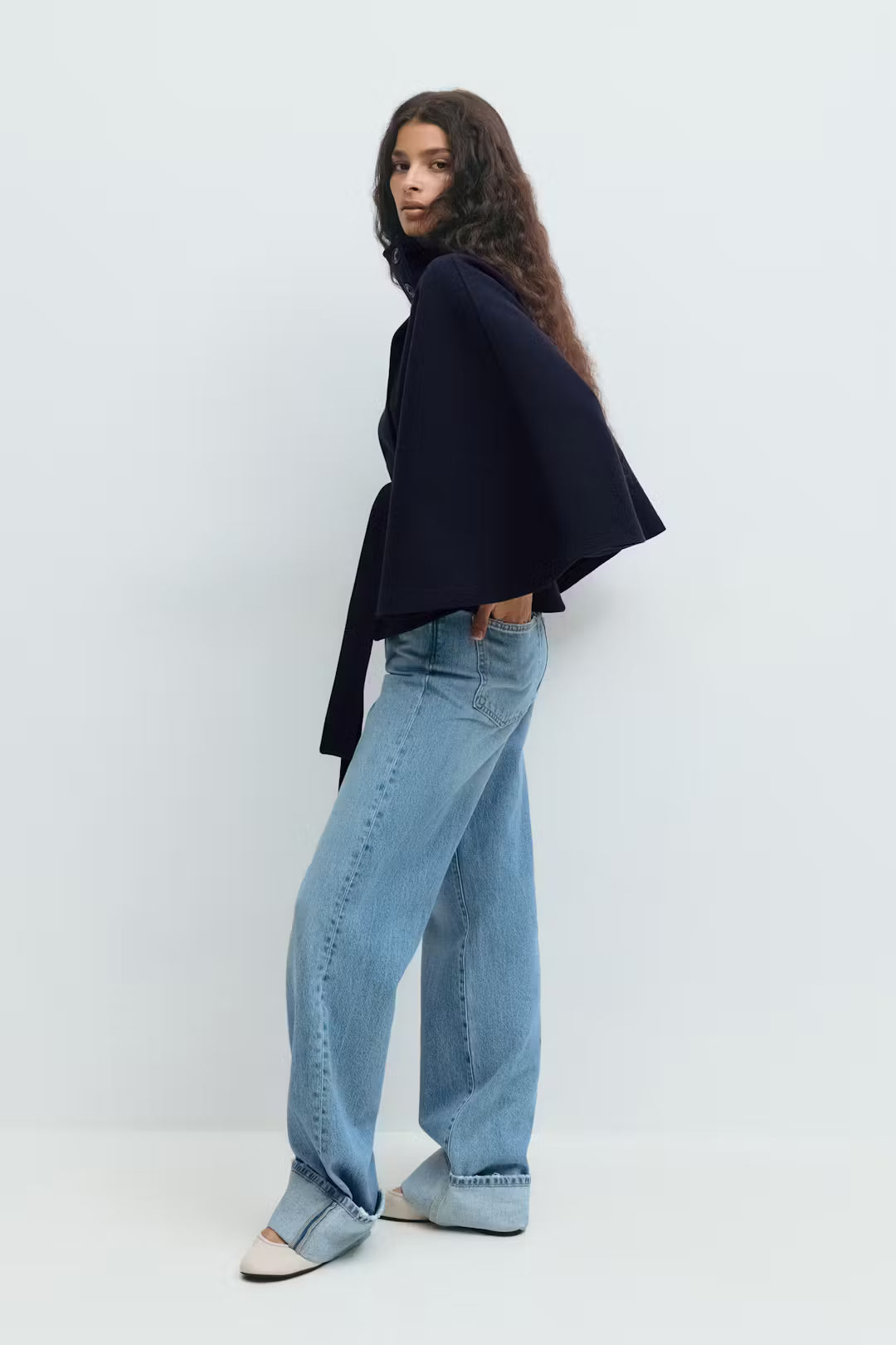 Emilia Belted Coat Cape