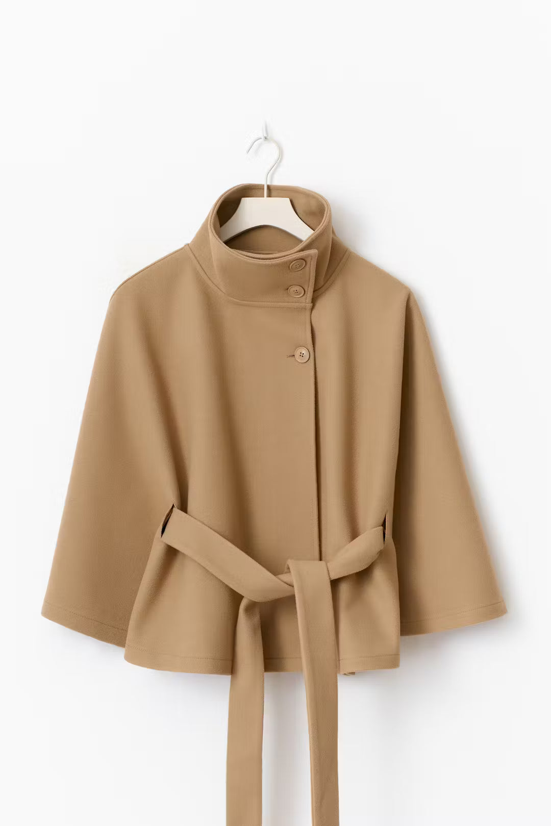 Emilia Belted Coat Cape