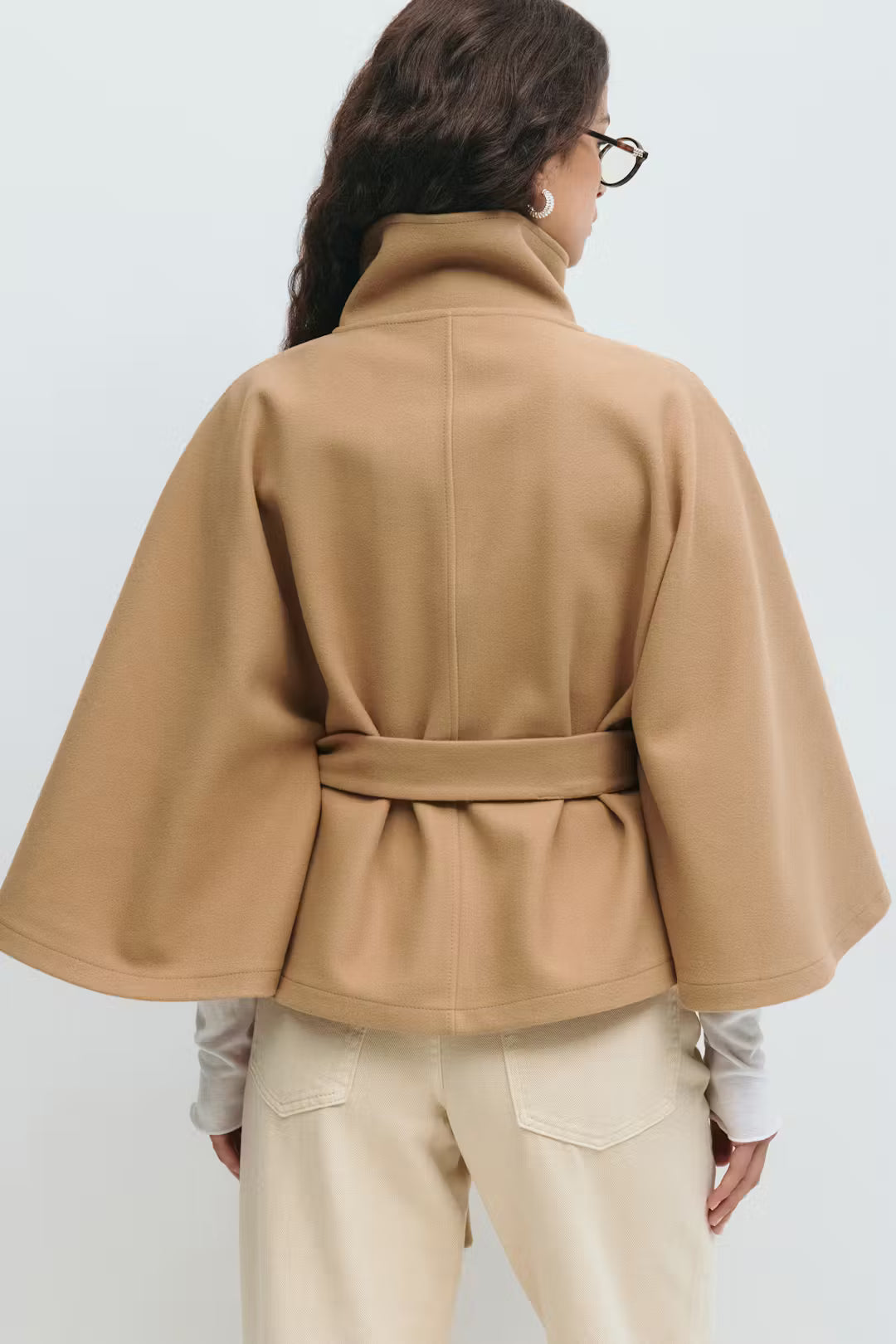 Emilia Belted Coat Cape