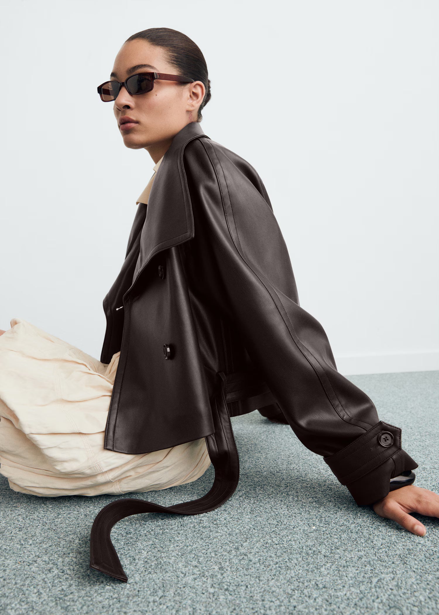Aris Belted Leather Jacket