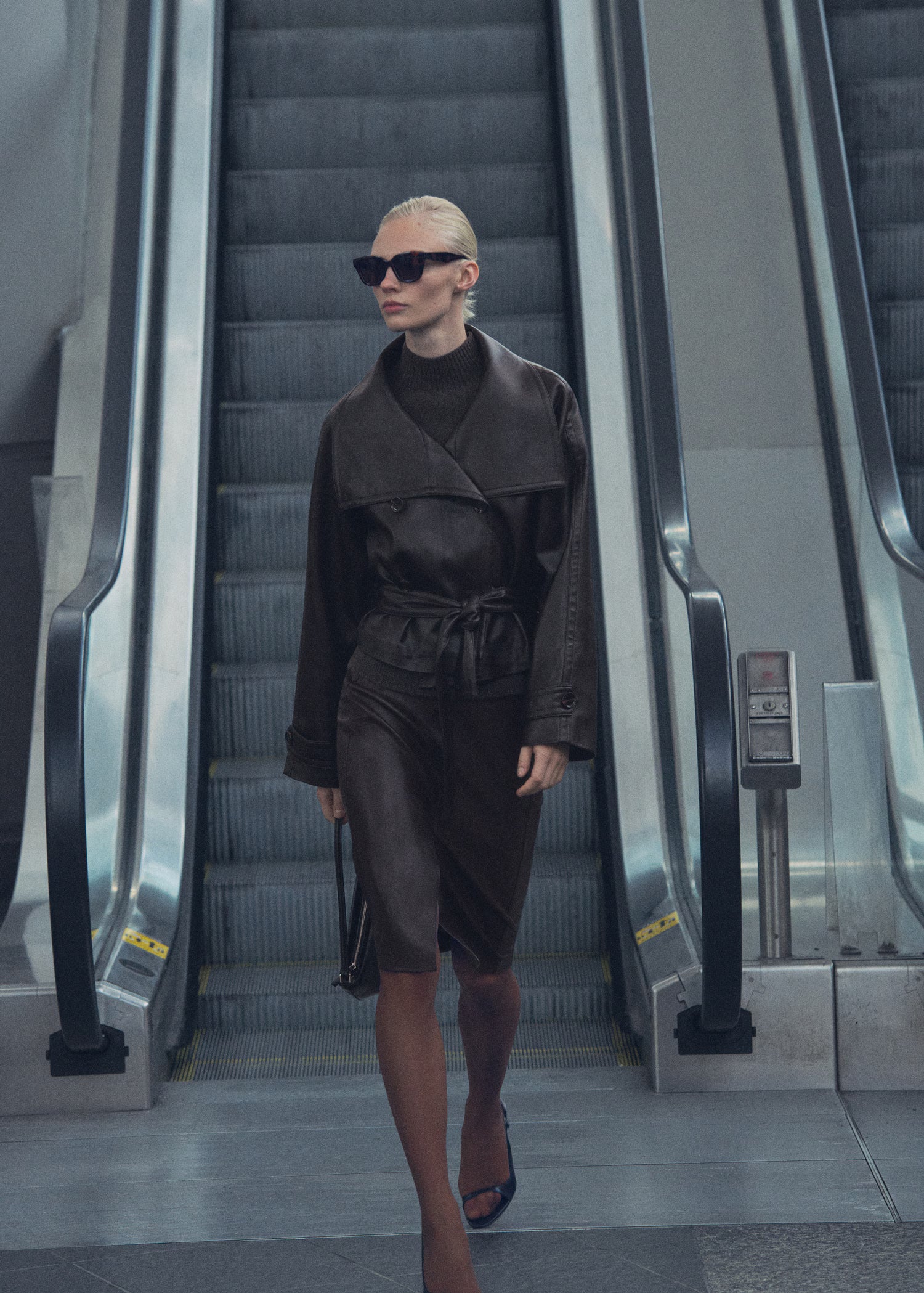 Aris Belted Leather Jacket