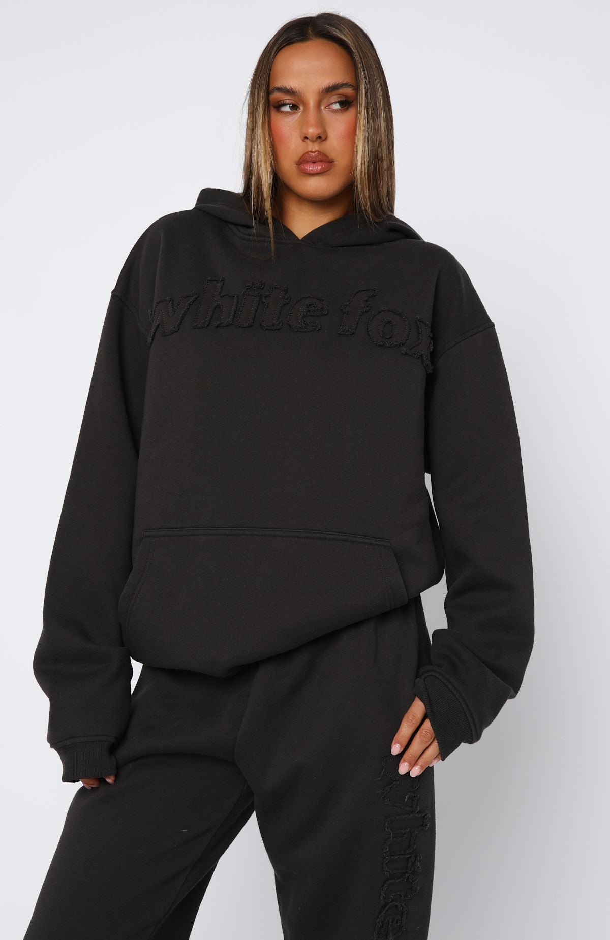 Textured Edge Hoodie