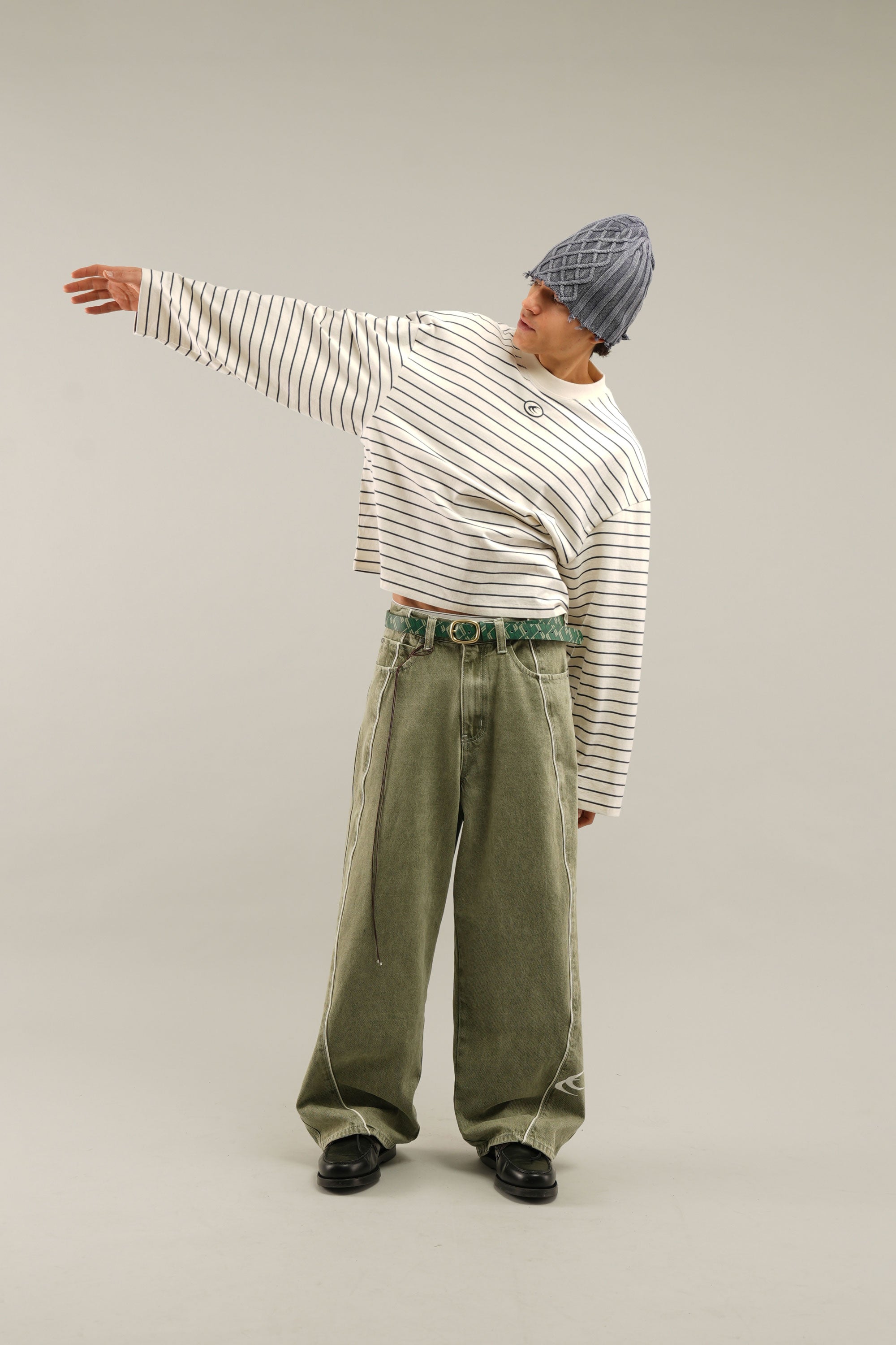 Marlowe Striped Scuffers Sweater