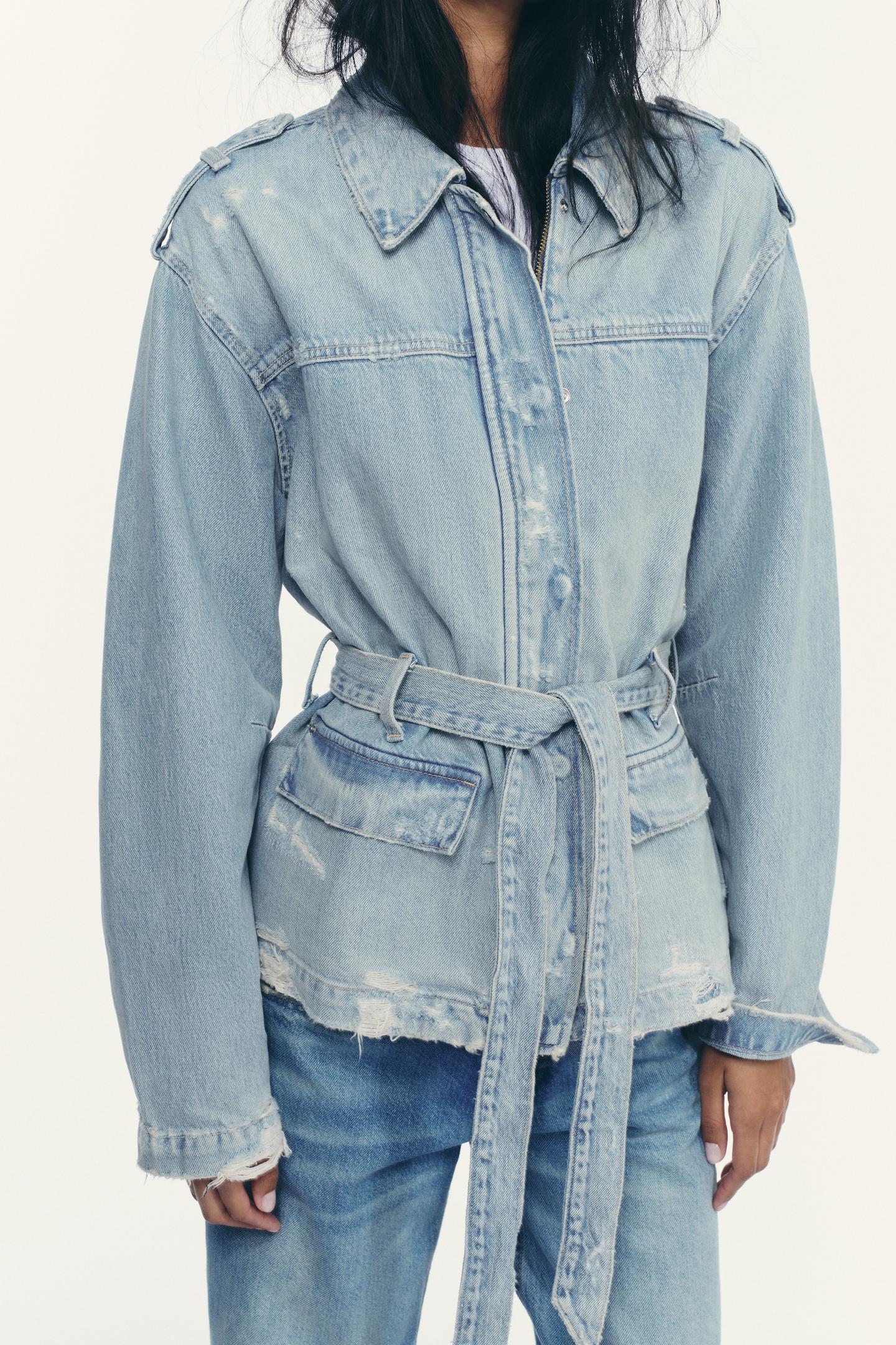 Sierra Belted Denim Jacket