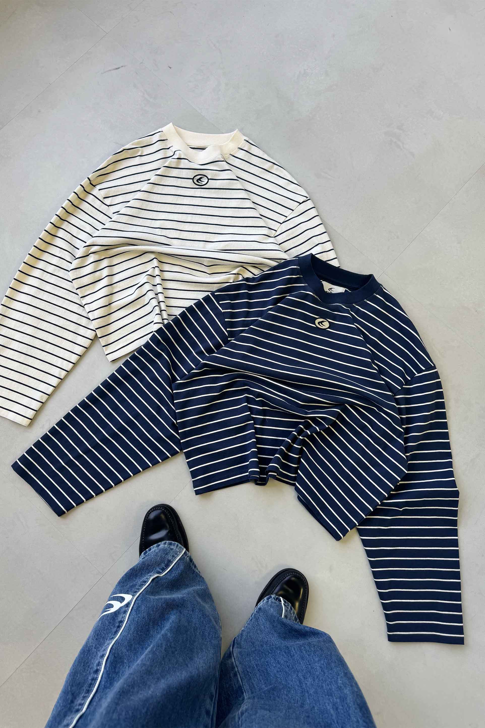 Marlowe Striped Scuffers Sweater