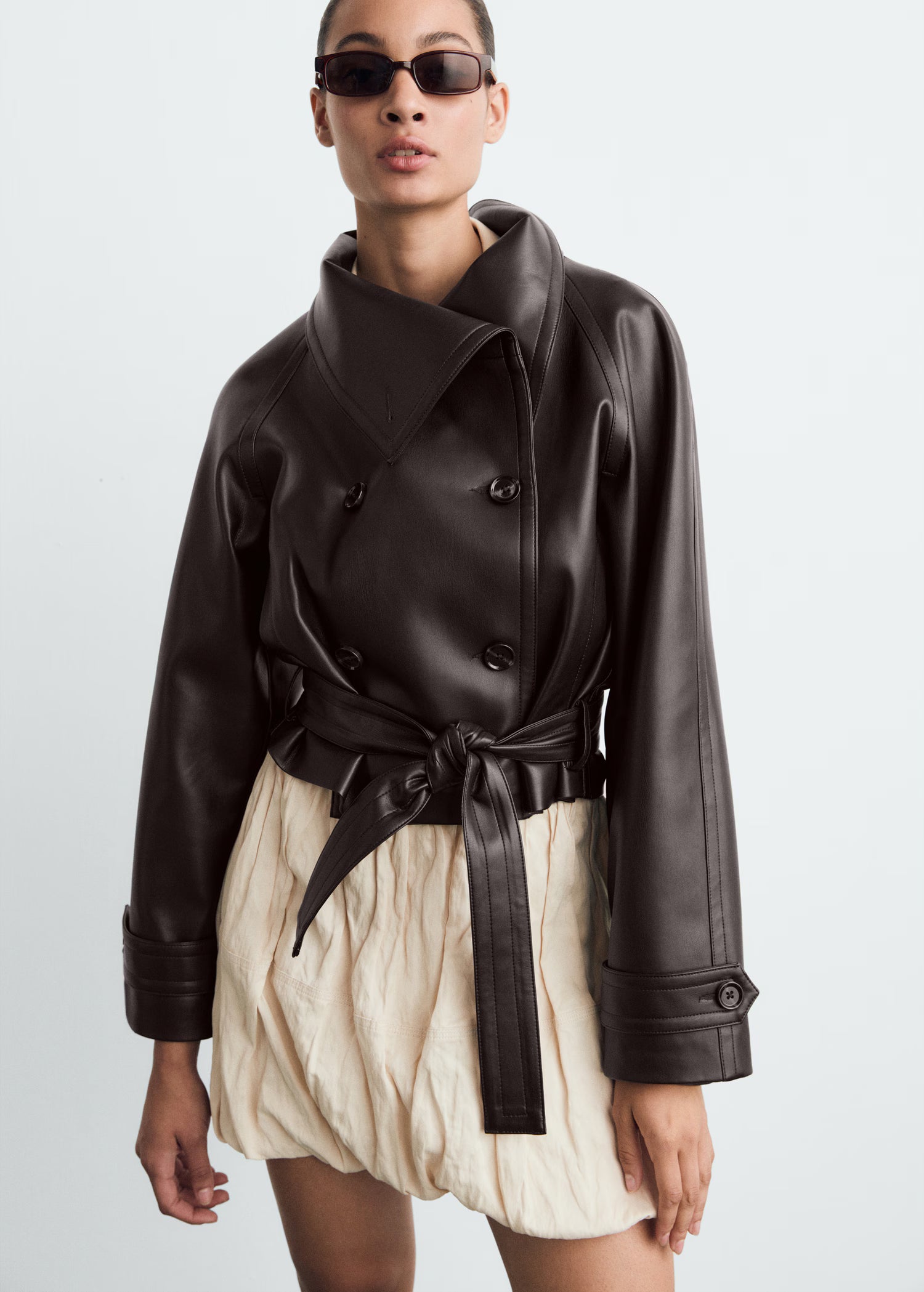 Aris Belted Leather Jacket
