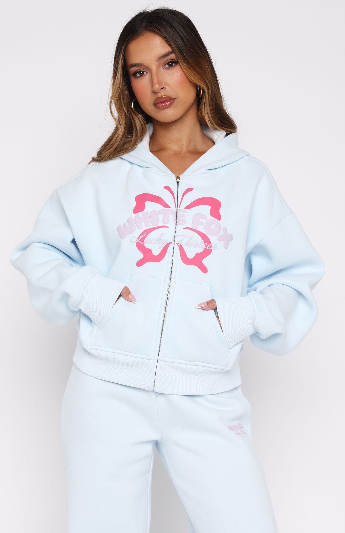 Lucky Butterfly Zip Hoodie