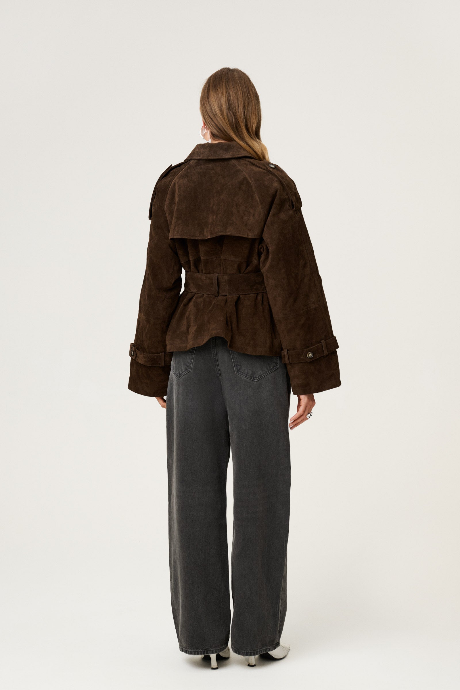 Soho Belted Suede Coat